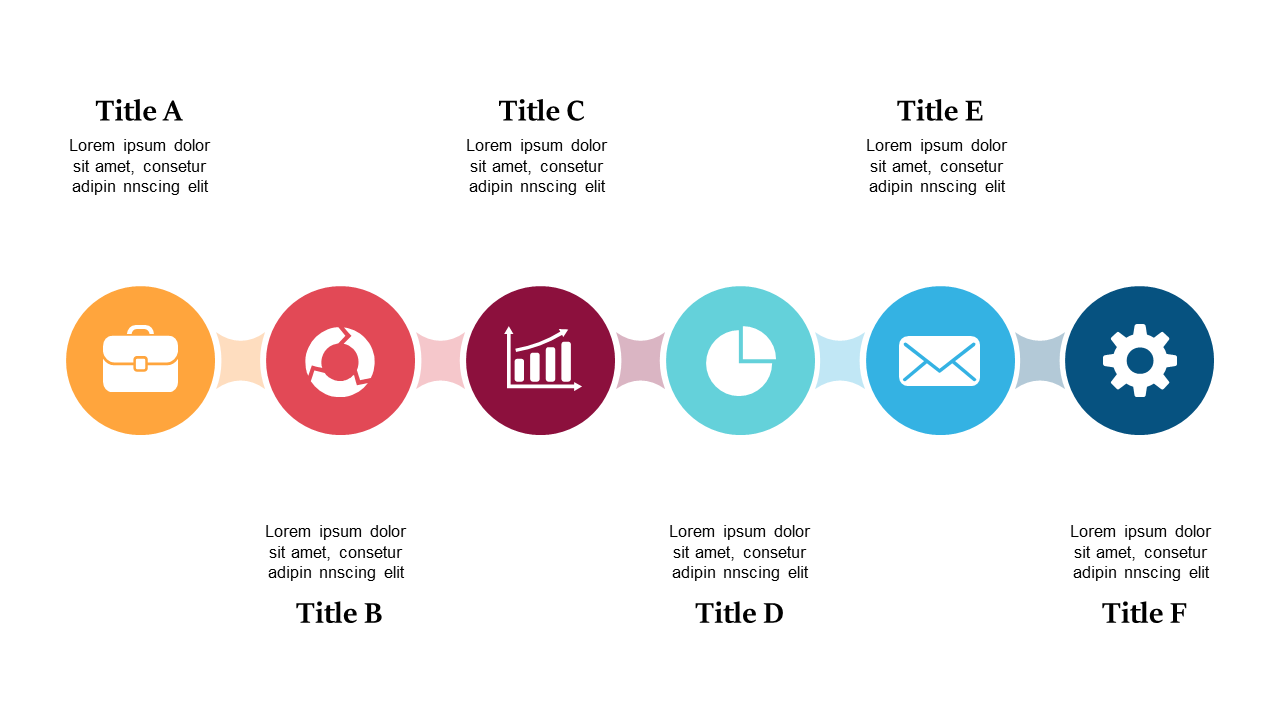 Present Sequential Steps with Circular Icon Layout