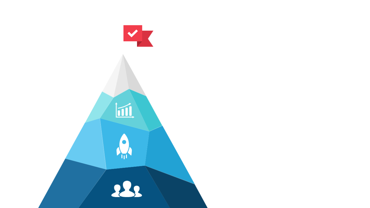 Showcase Achievements with Pyramid Infographic