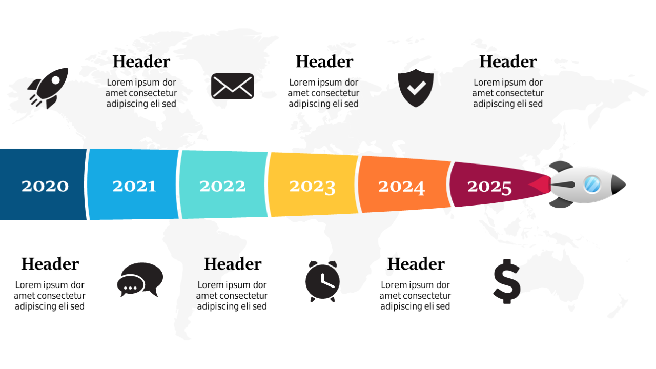 Colorful Timeline for Project Milestones