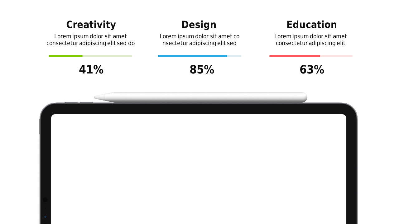 Compare Skills with Horizontal Bar Chart Template