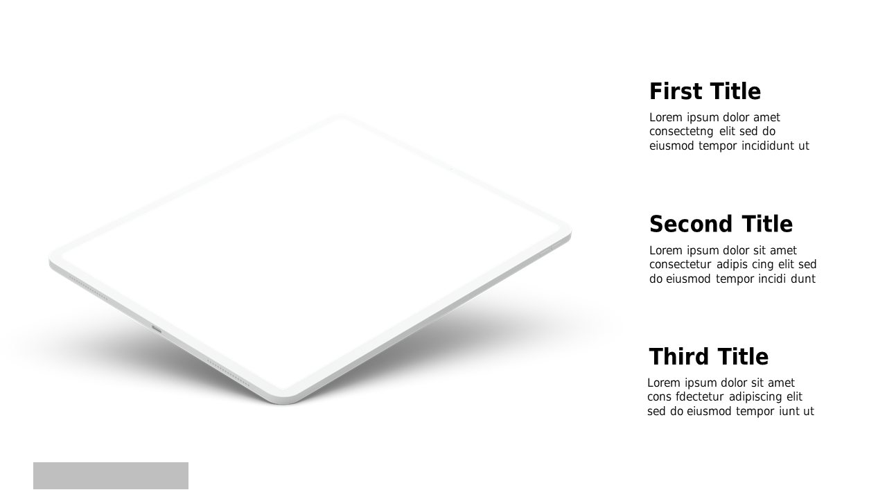 Clean Tablet Mockup for Showcasing Apps