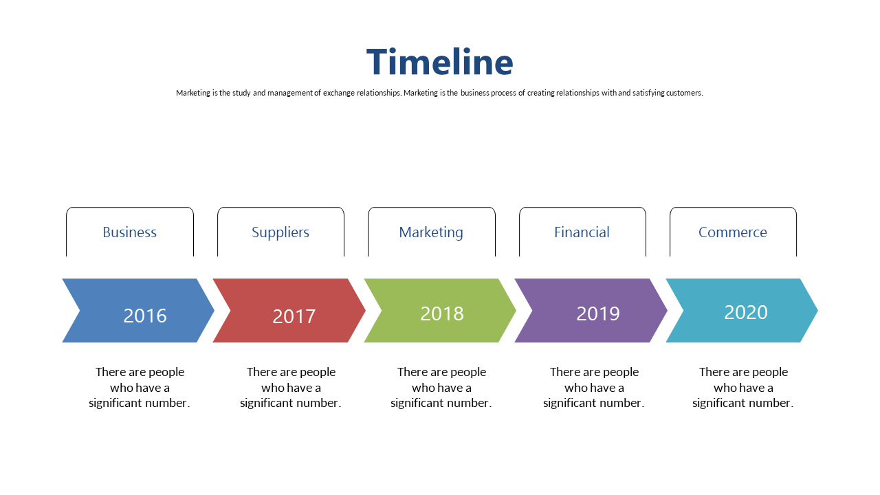 Showcase Business Milestones with a Horizontal Timeline