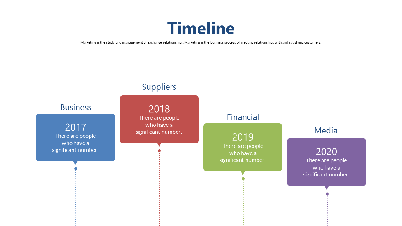 Highlight Key Milestones with a Horizontal Timeline Style 3