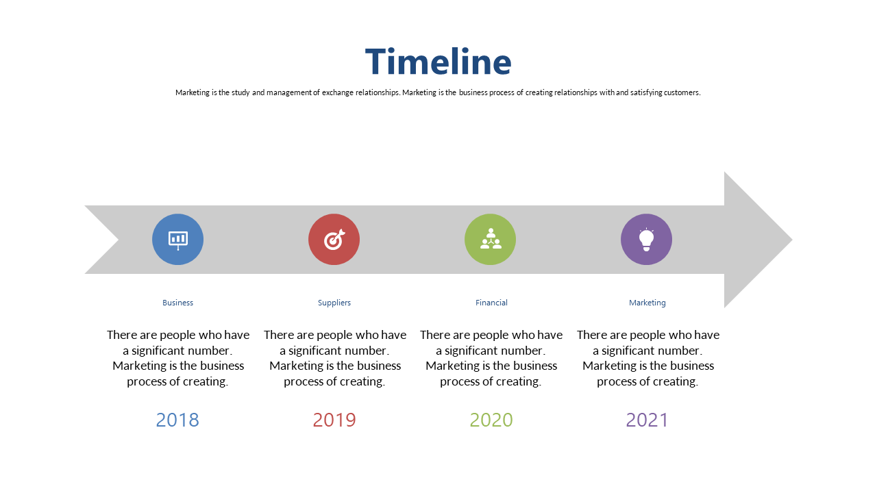 Showcase Milestones with Icons in a Horizontal Timeline