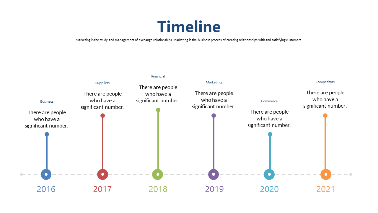 Engage with a Colorful Timeline for Business Milestones