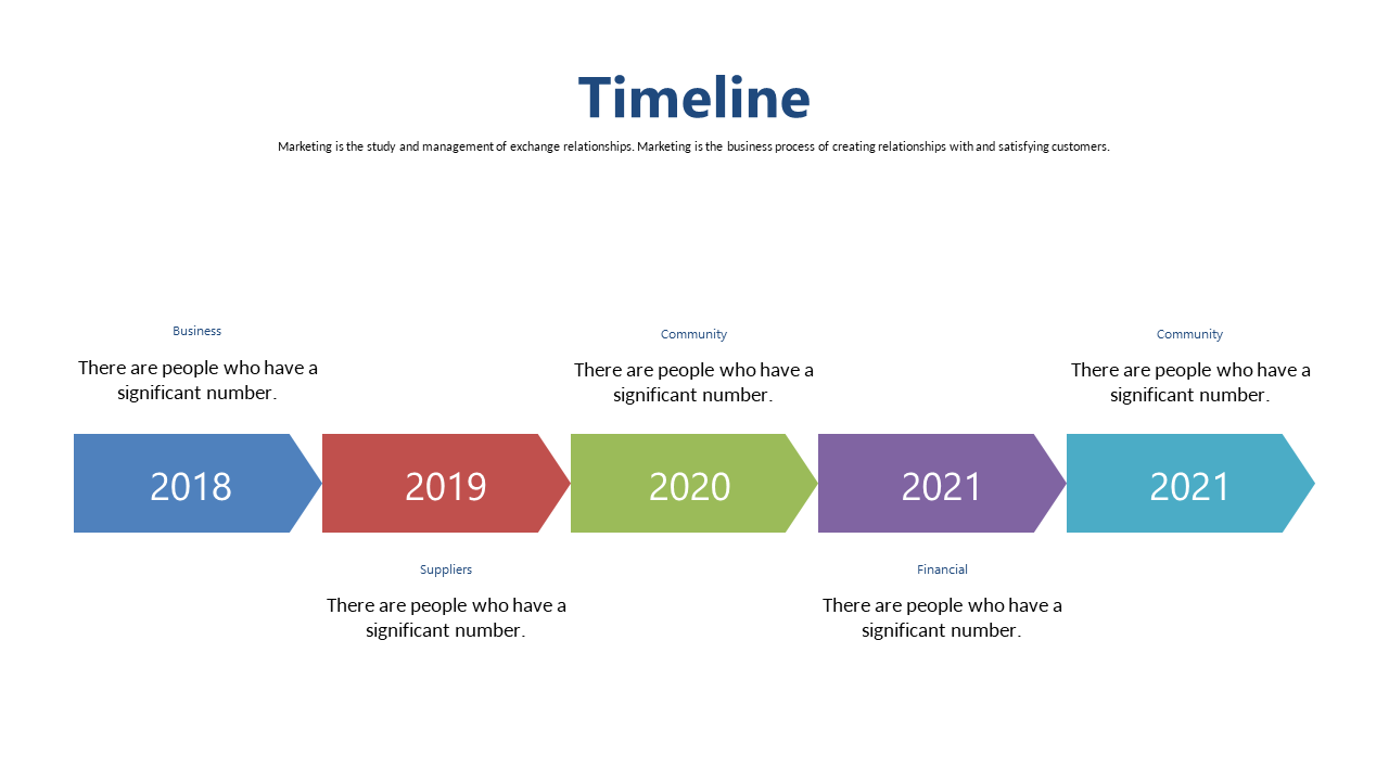 Highlight Business Milestones with a Horizontal Timeline V2