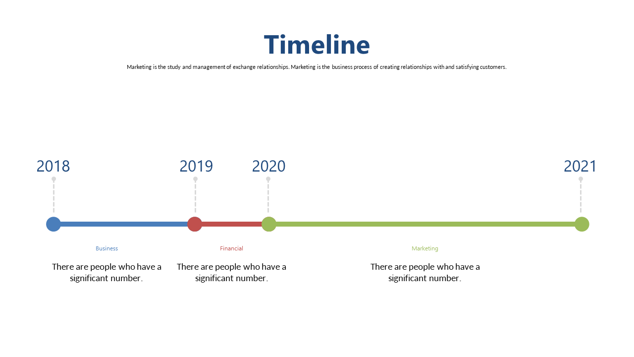 Present Business Milestones with a Horizontal Timeline