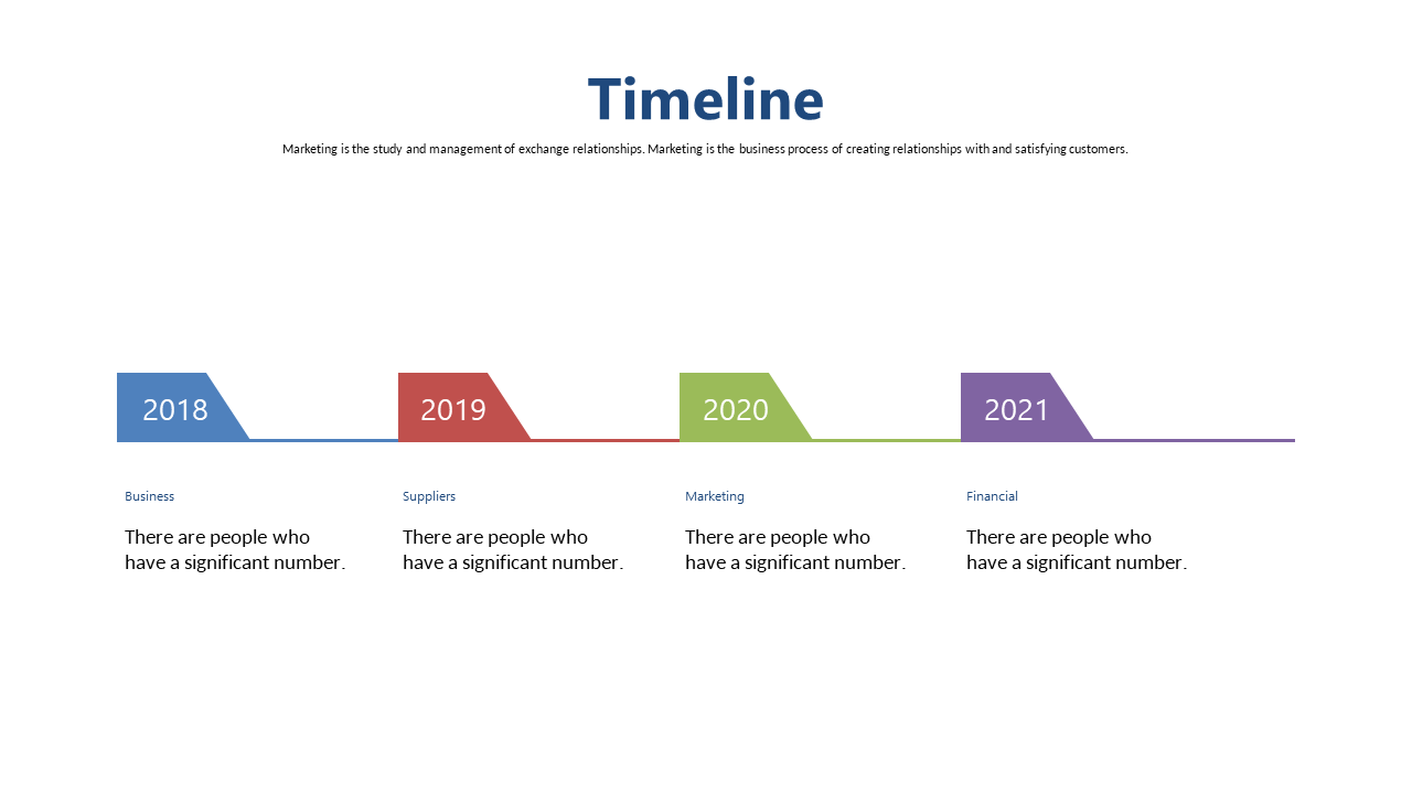 Present Key Events with a Color Block Timeline