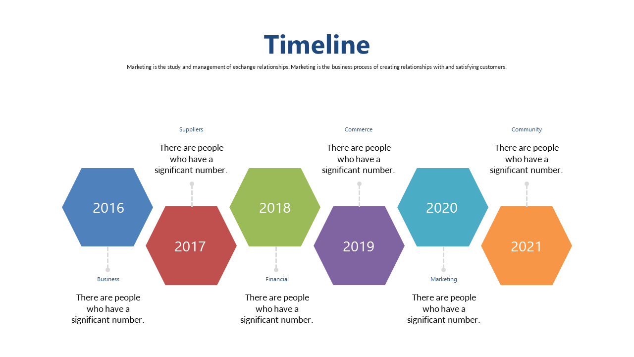 Customizable Hexagonal Project Life Cycle Stages