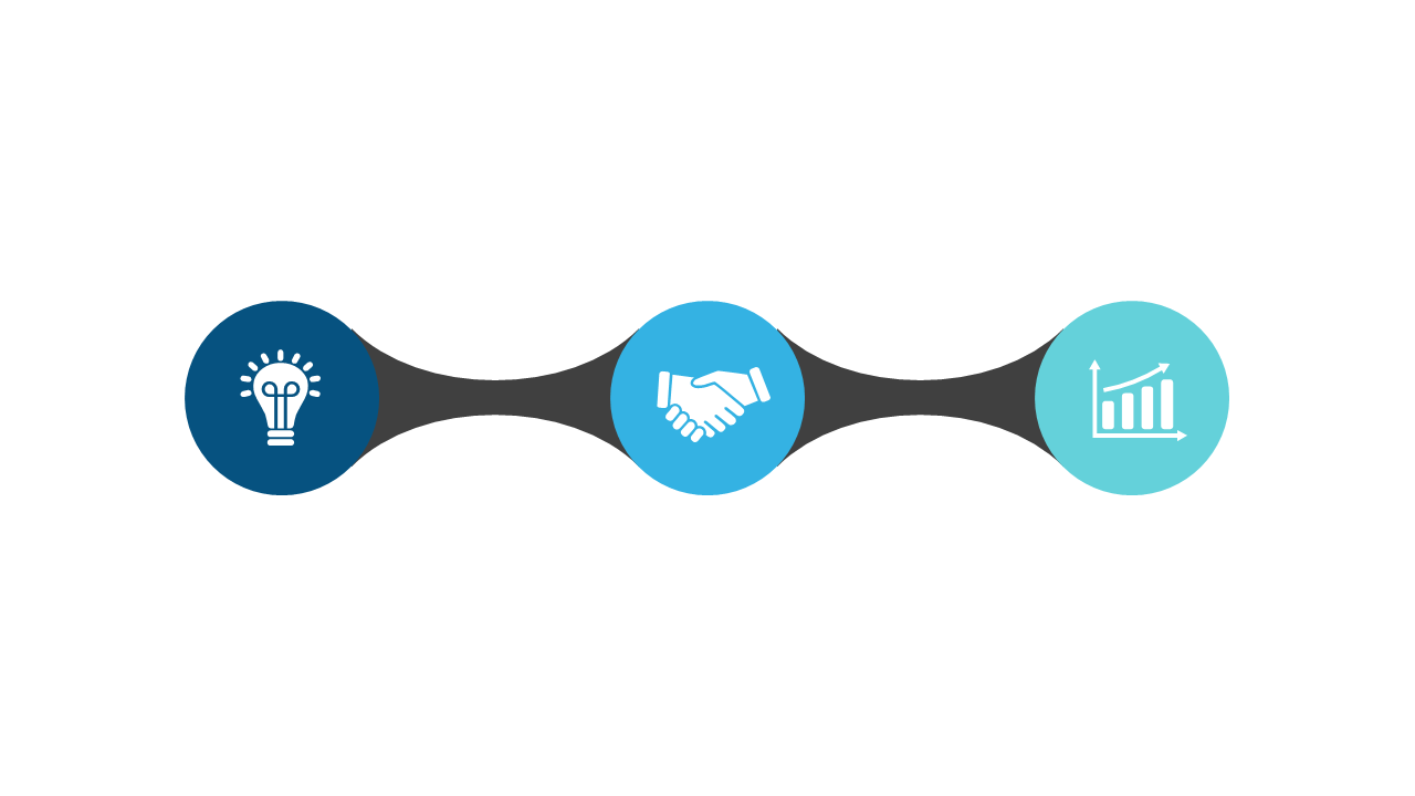 Illustrate Business Collaboration with Icons
