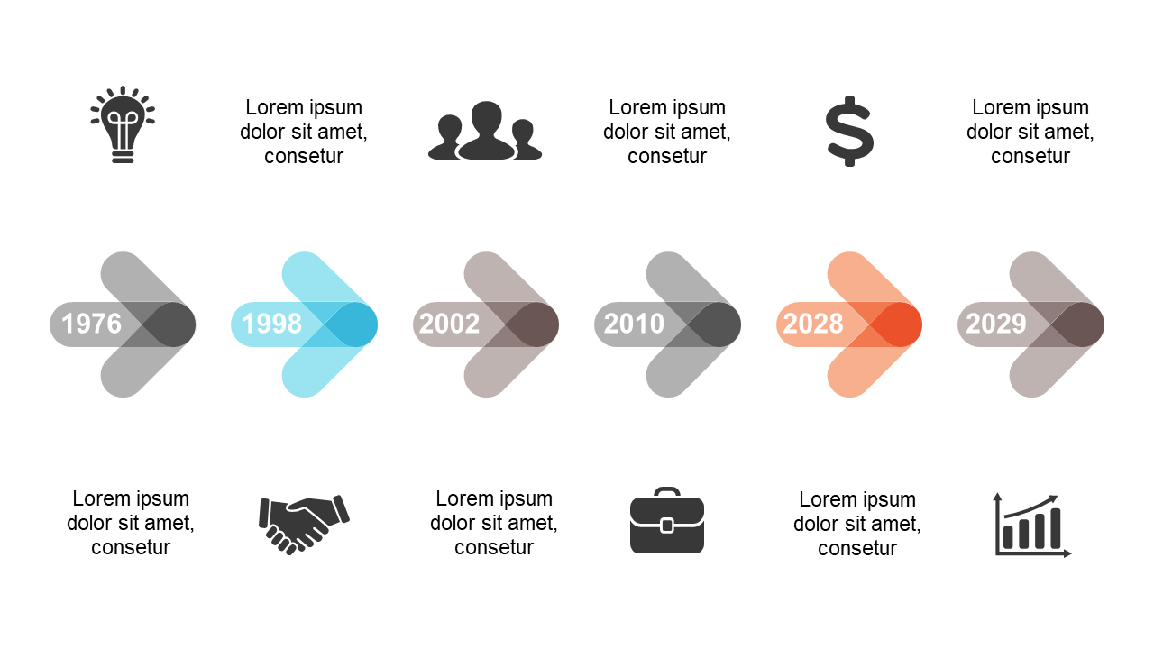 Showcase Milestones with Timeline Icons