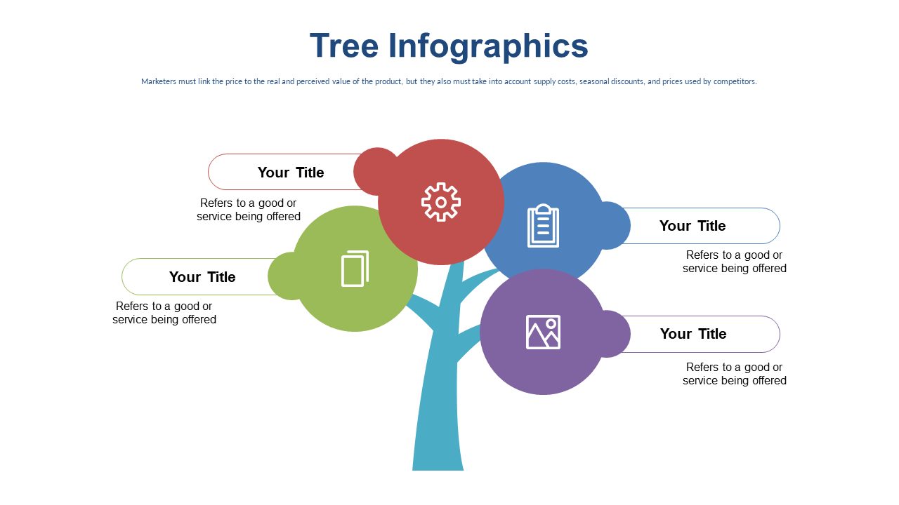 Present Offerings with a Colorful Tree Infographic