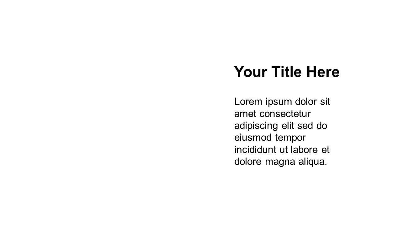 Present Key Ideas with Text and Image Layout
