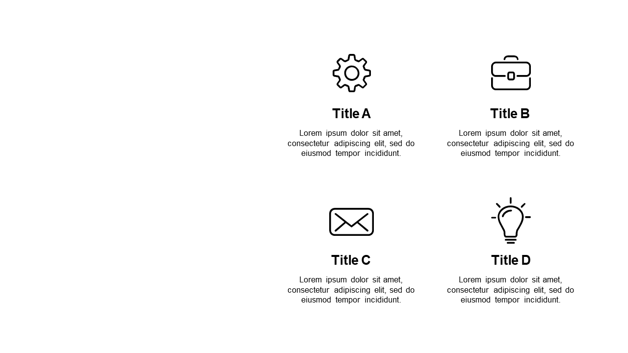 Showcase Categories with Icon-Based Layout