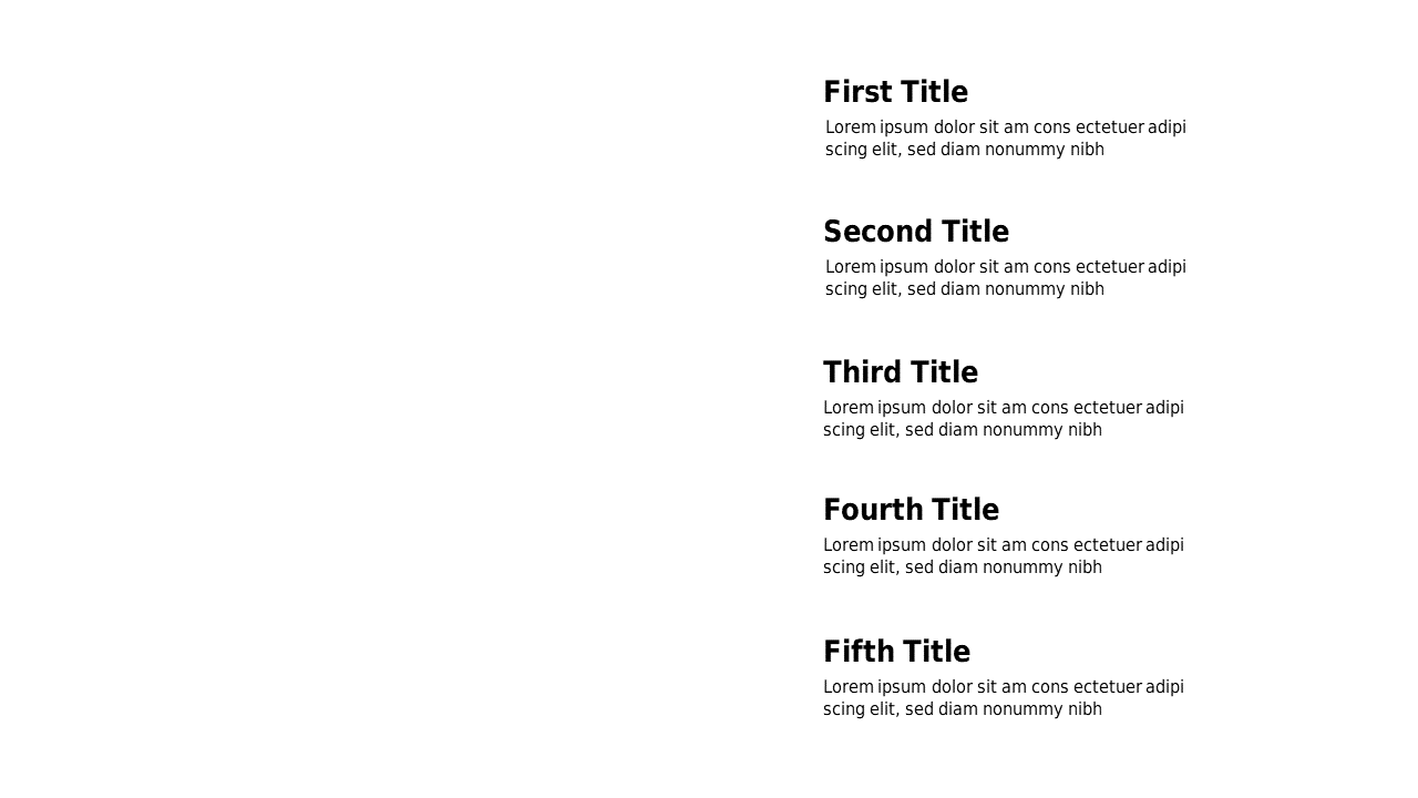 Present Key Points with Simple List Layout