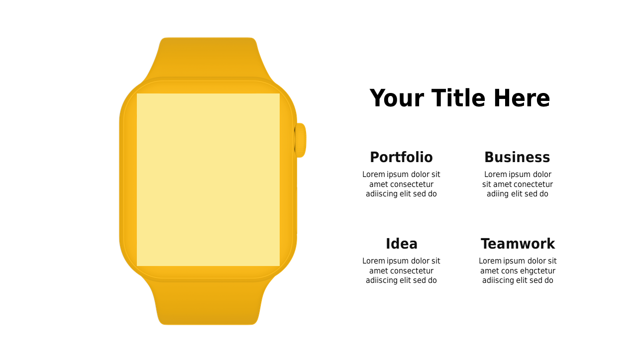 Smartwatch Mockup for Tech Presentations
