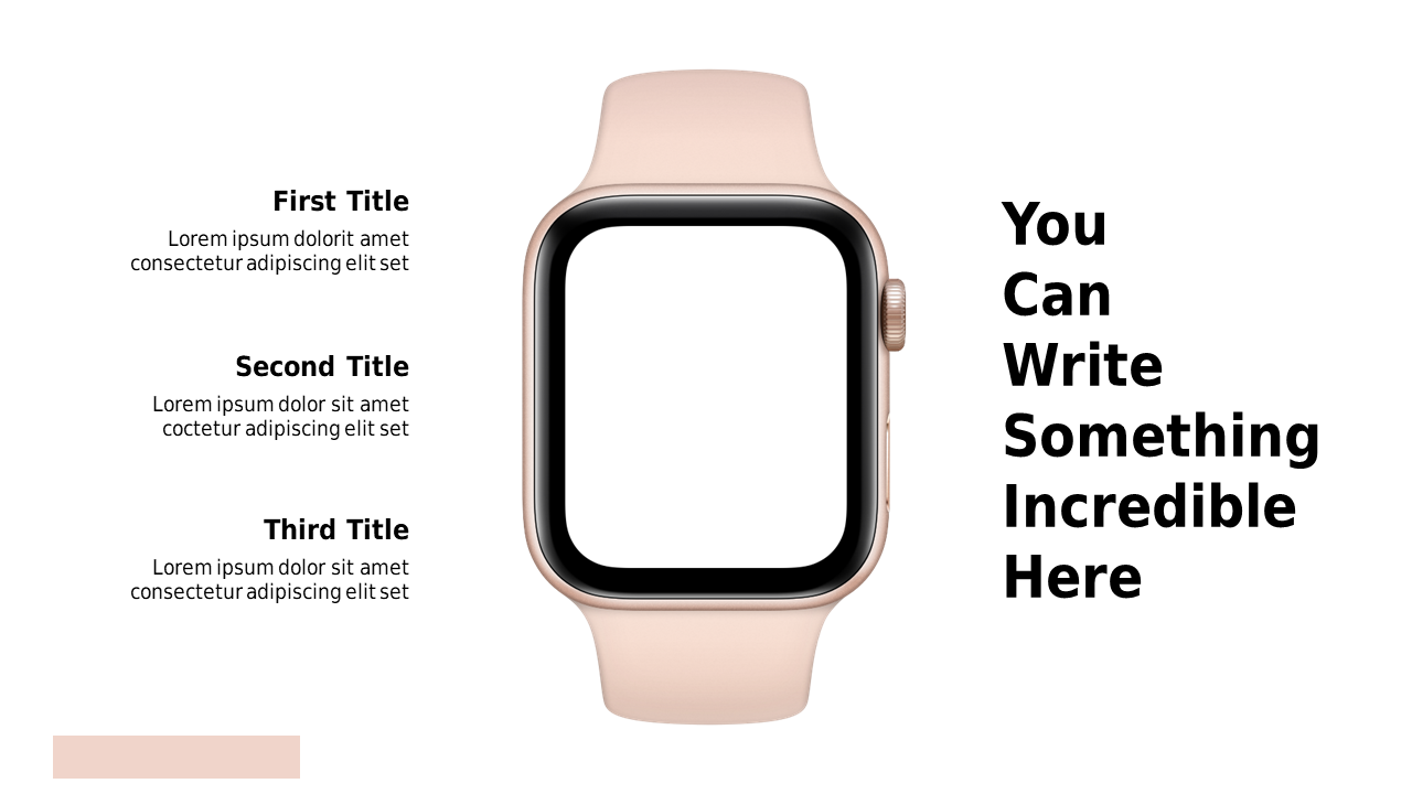 Minimalist Smartwatch Promotion Layout