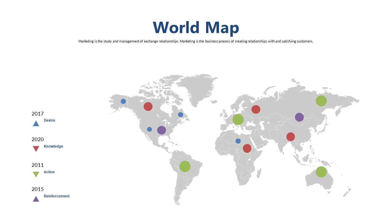 Showcase Market Share with Editable Map Layout