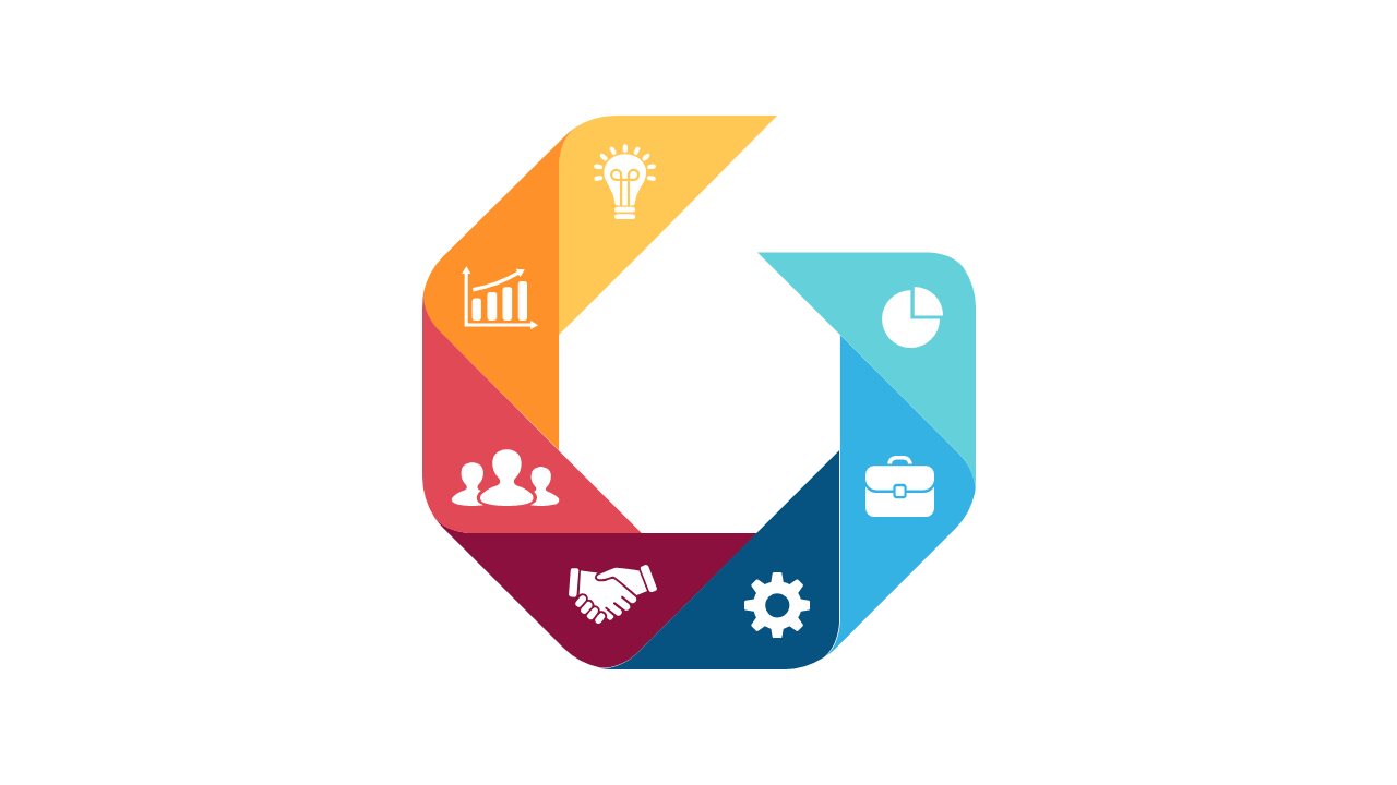 Engage with Circular Four-Quadrant Diagram Design