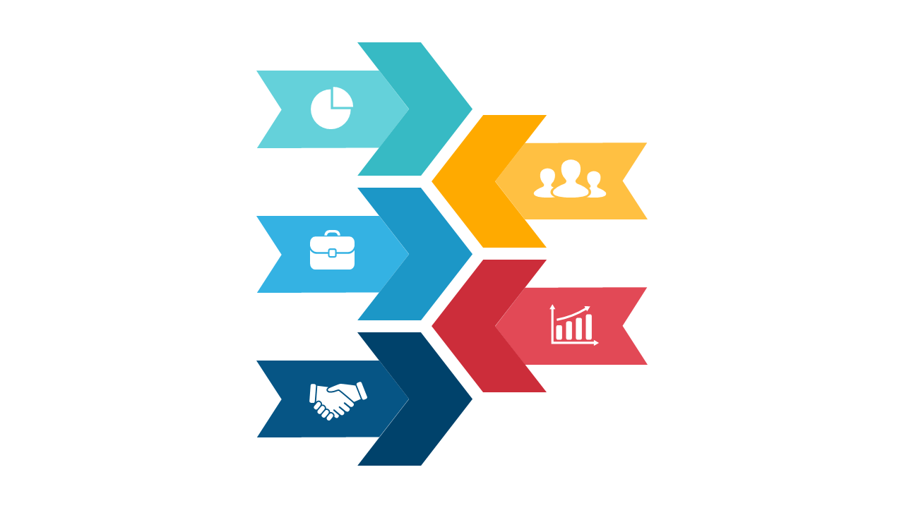 Visualize Engagement Stages with Arrow Icons
