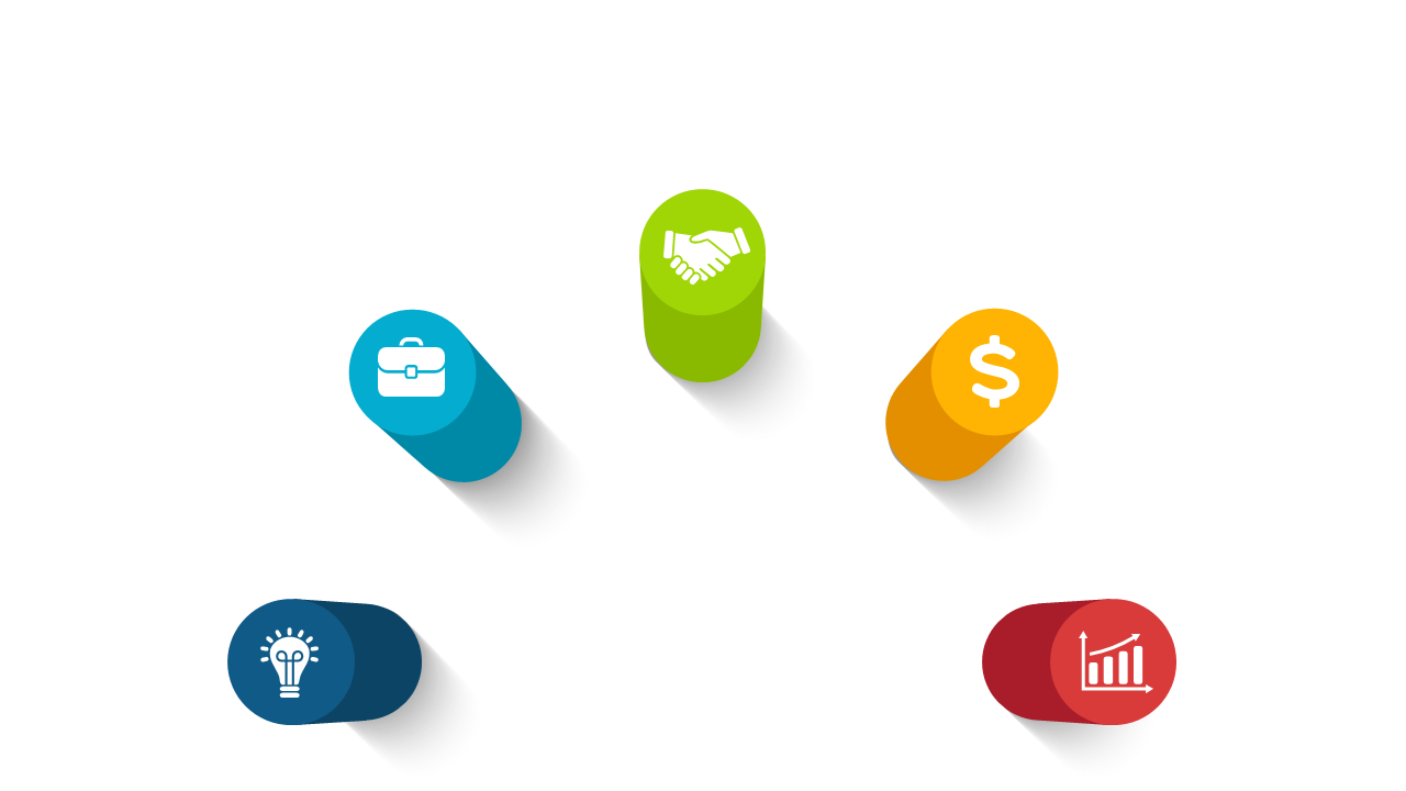 Engage Audiences with Colorful Circular Icons