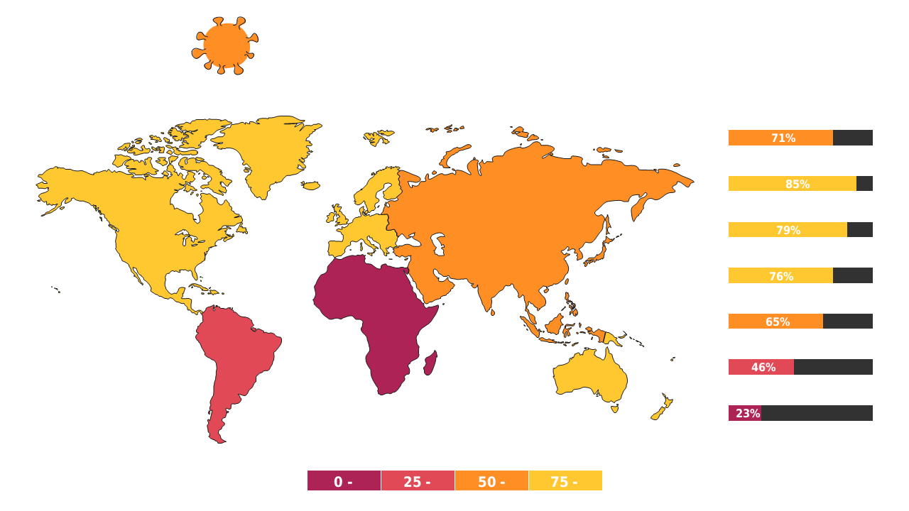 Show Global COVID-19 Impact with Interactive Heat Map