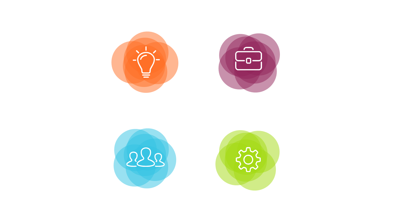 Visual Overlapping Icons for Effective Presentations