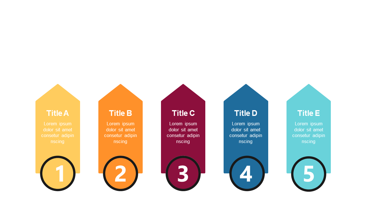 Present Strategic Plans with 5-Step Process Layout