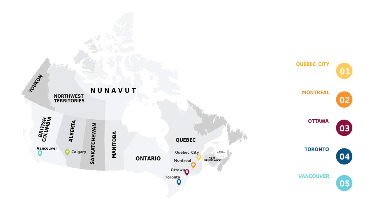Explore Canadian Cities with Editable Map