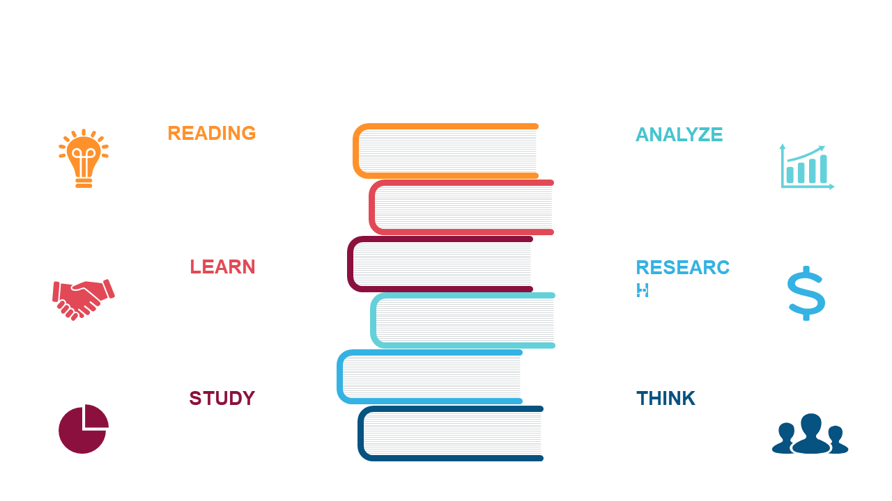 Visualize Reading Concepts with Books Infographic