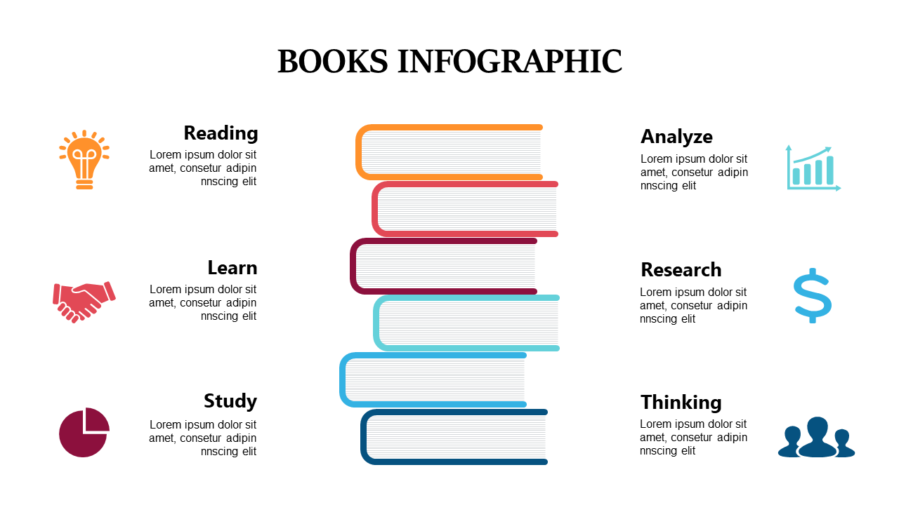 Convey Learning Ideas with Books Infographic Design