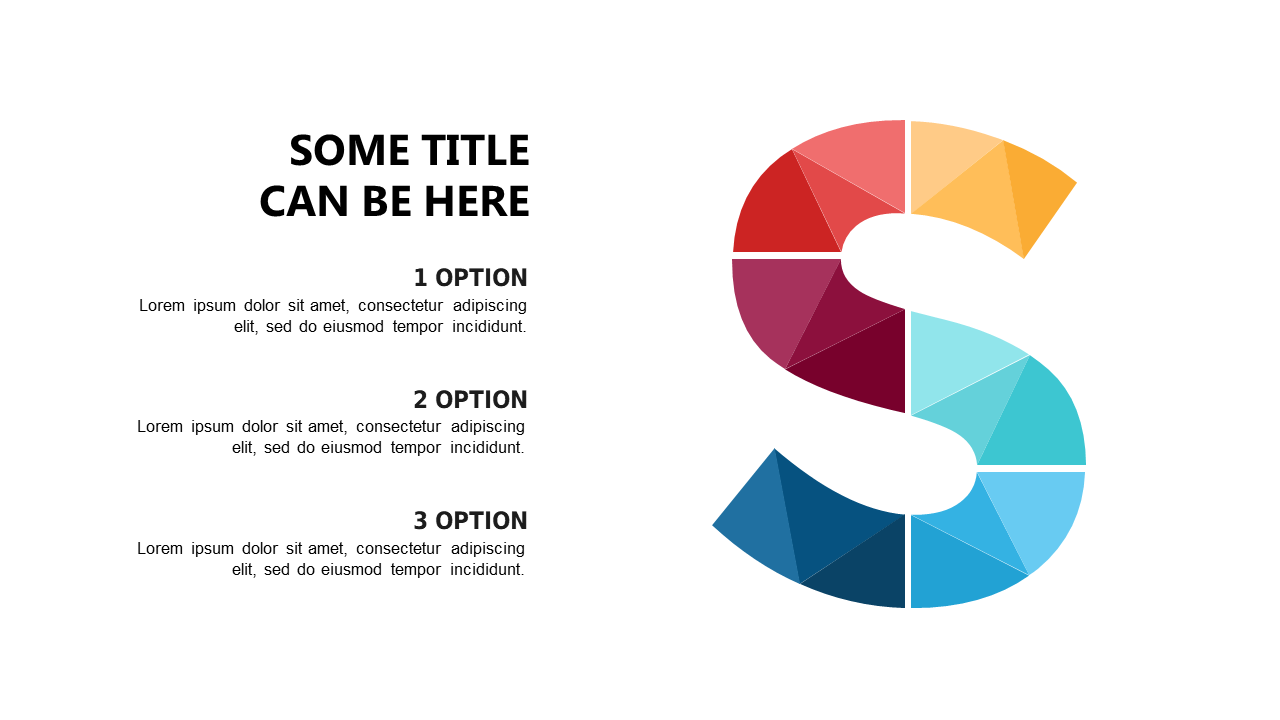 Present Marketing Ideas with Stylized Letter S