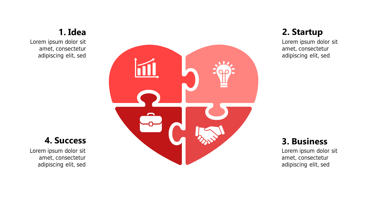 Visualize Concepts with Heart-Shaped Puzzle Layout V3