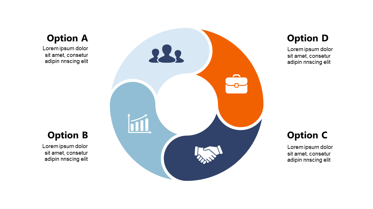Engage with 8-Segment Circular Diagram for Presentations