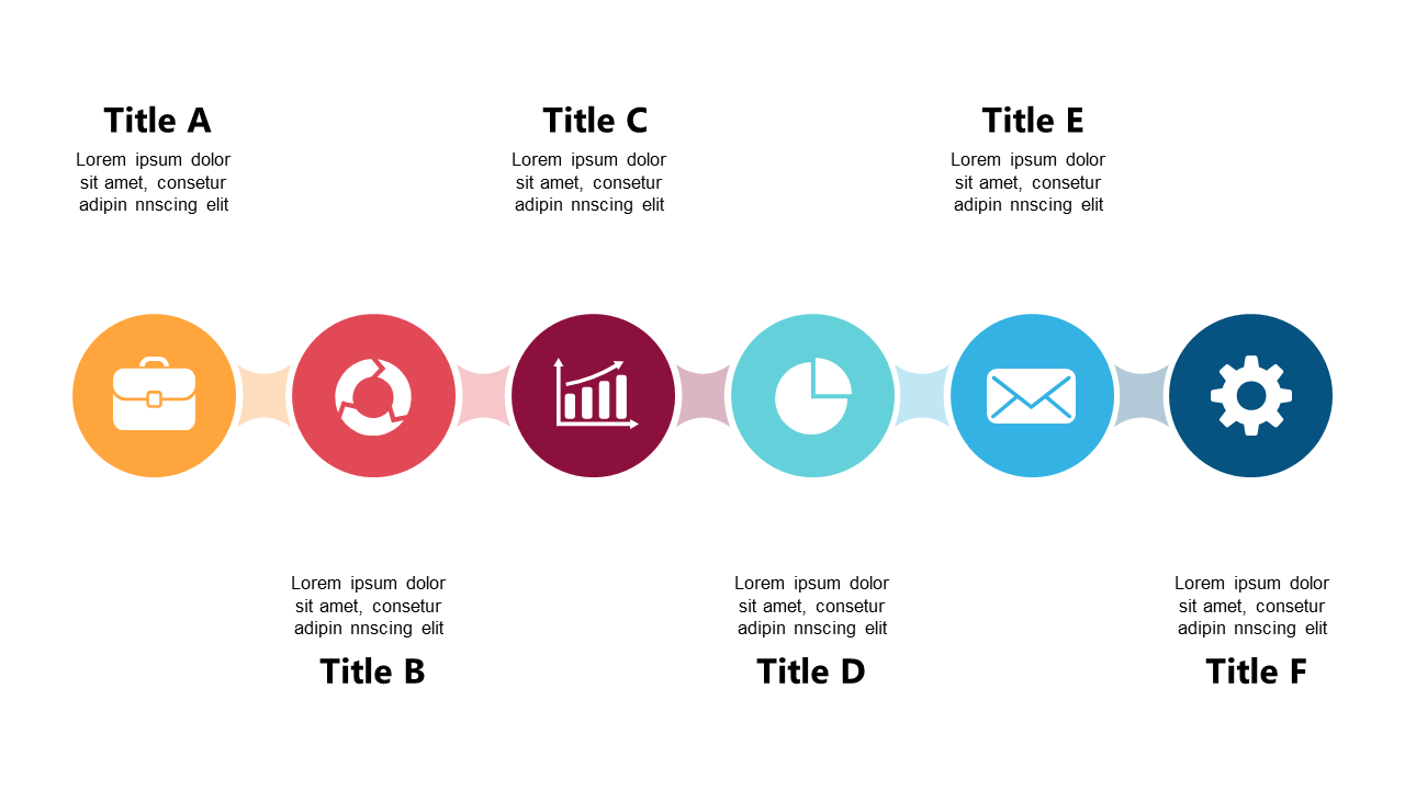 Showcase Processes with Circular Icon Step Design