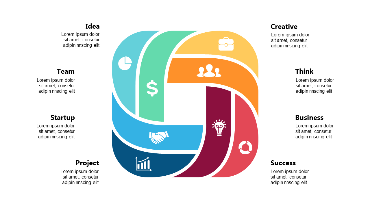 Visualize Workflows with Colorful Circular Diagram