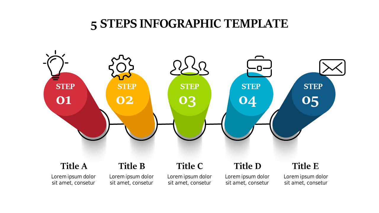 Visualize Processes with 5-Step Colorful Indicators