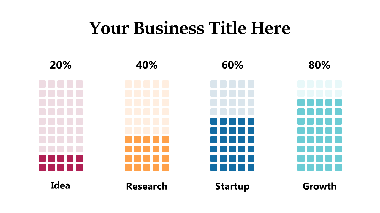 Progress Bar for Business Growth Stages