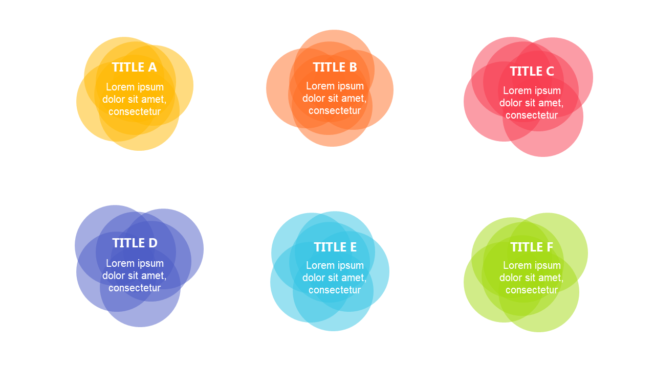 Visualize Relationships with Colorful Venn Diagram V6