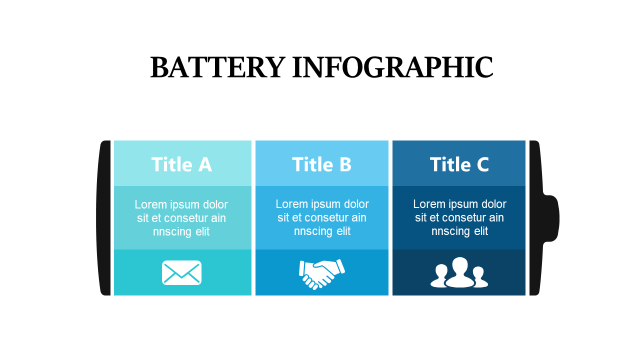 Battery Infographic for Visualizing Business Concepts