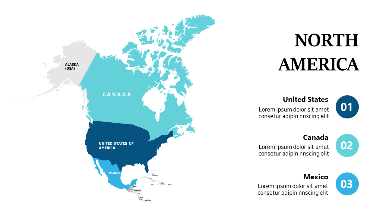 North America Overview Map for Strategic Insights