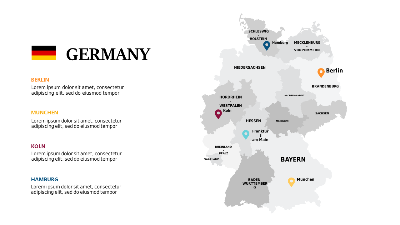 Germany Map for Geographic Analysis
