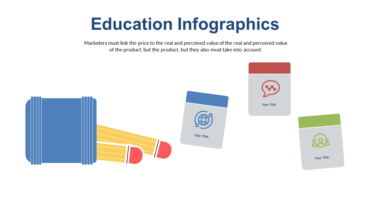 Engage Audience with Education Icons and Text