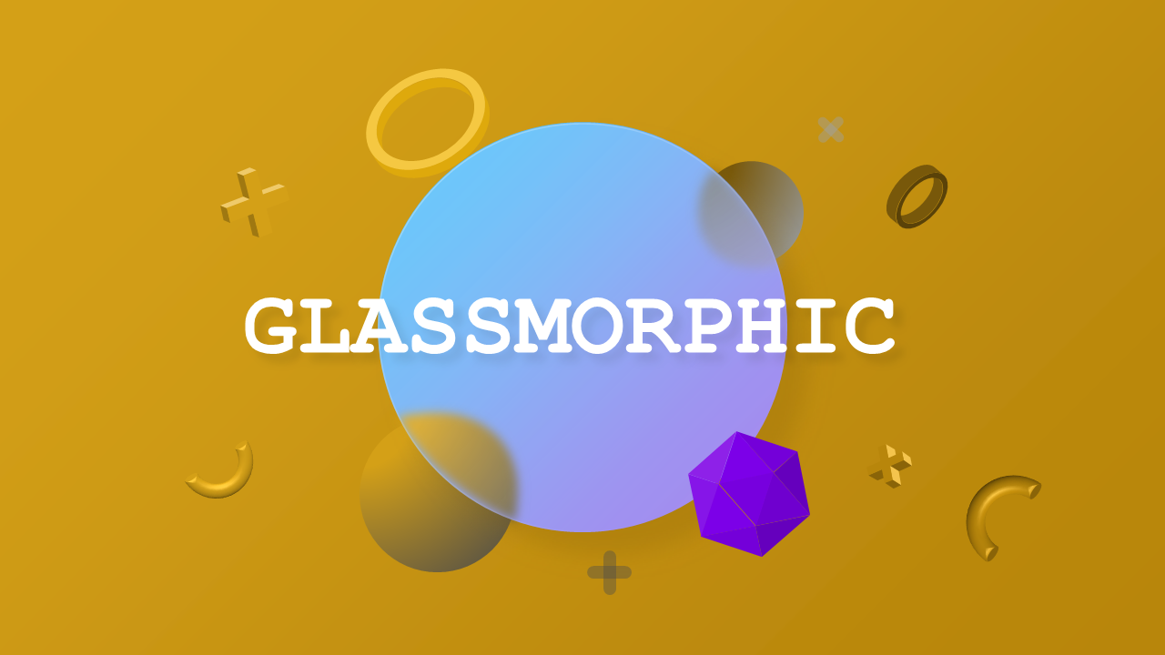 Modern Glassmorphic Web Presentation – Charcoal Gold