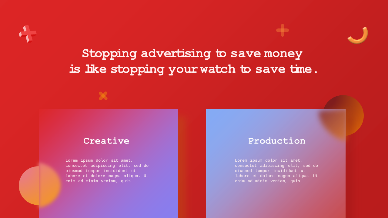 Modern Glassmorphic Web Presentation – Crimson Bold