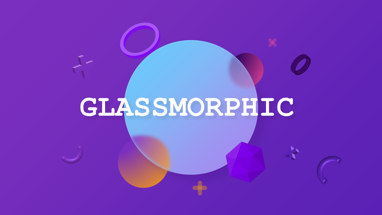 Modern Glassmorphic Web Presentation – Royal Purple
