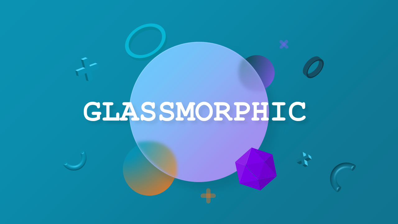 Modern Glassmorphic Web Presentation – Teal Modern