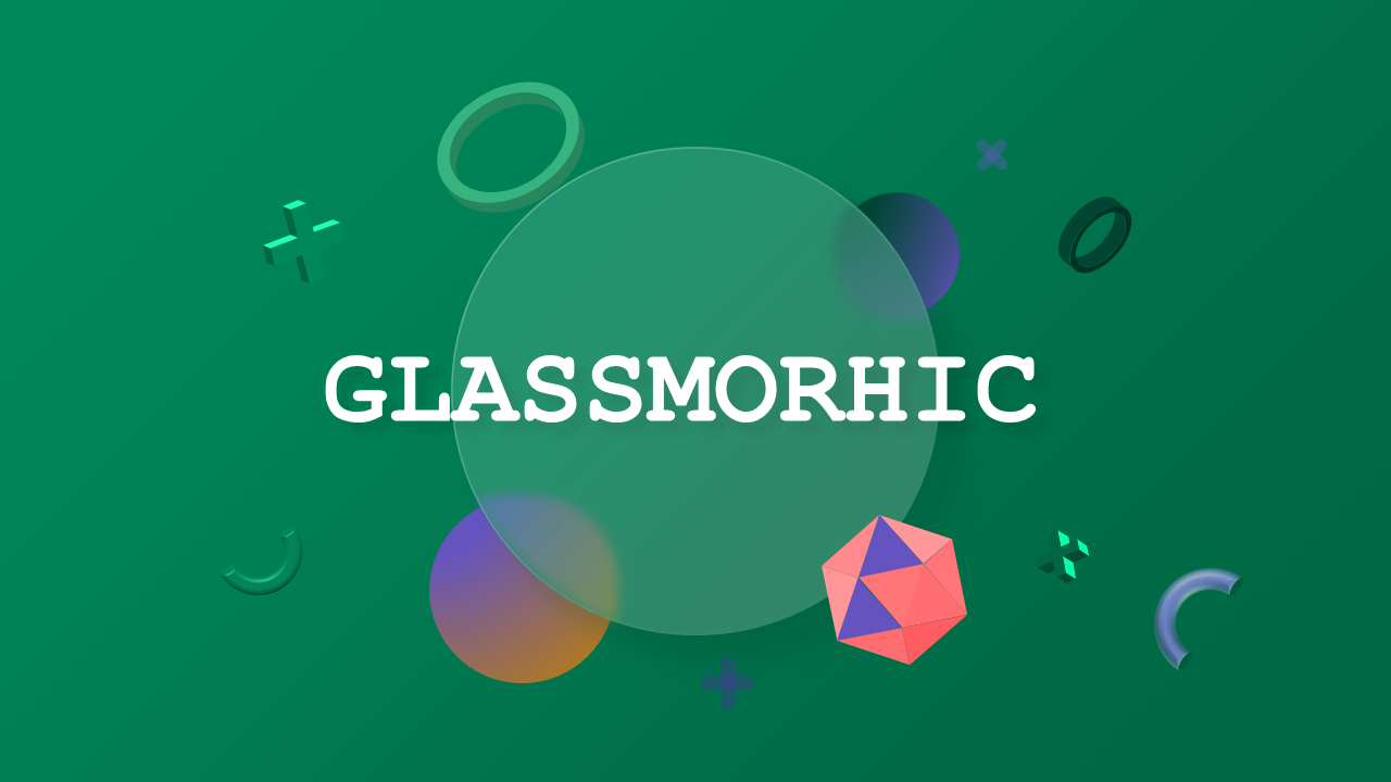 Contemporary Glassmorphic Design Presentation – Corporate Green