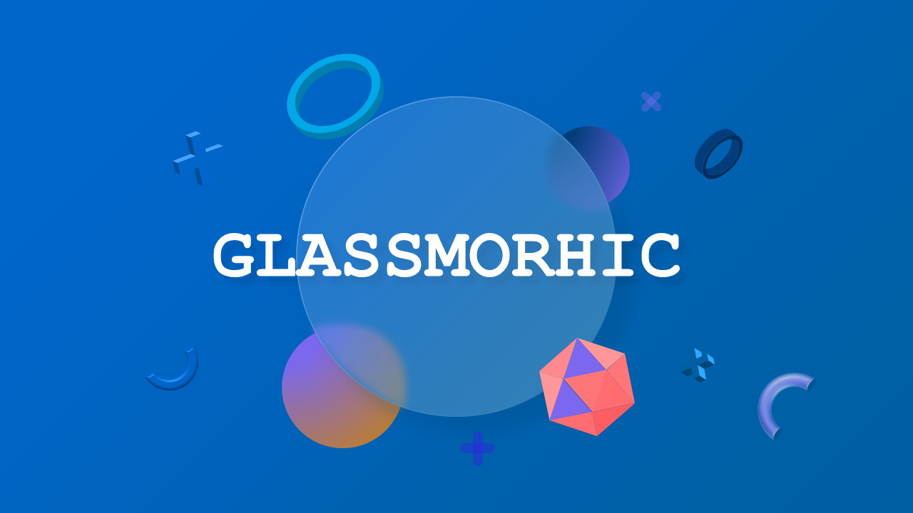 Contemporary Glassmorphic Design Presentation – Ocean Blue