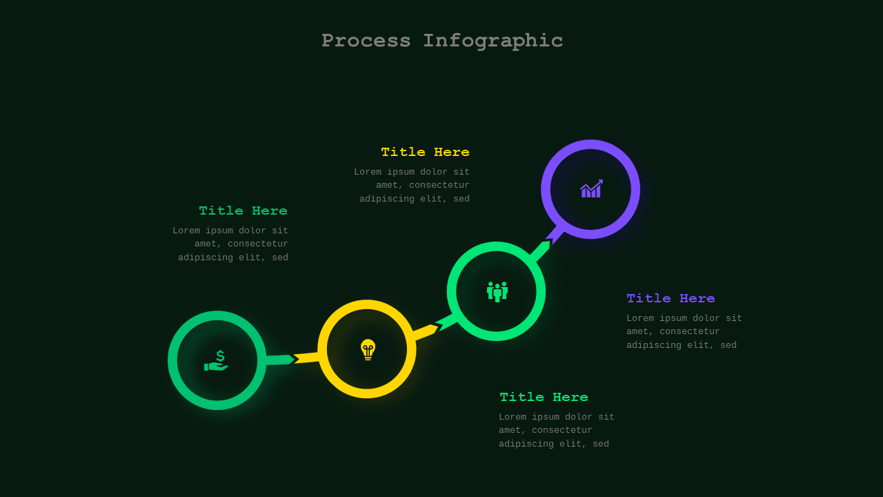 Blue Circular and Heart-Shaped Business Diagrams V2